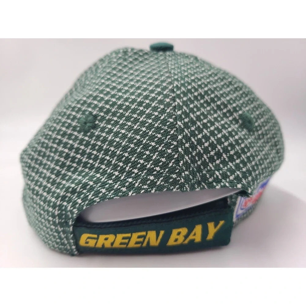 Vintage Youth Green Bay Packers Logo Athletic Pro Line Grid Adjustable Hat Cap‎